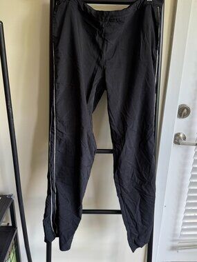 Retro Champion Elite Black Track Pants Size Large